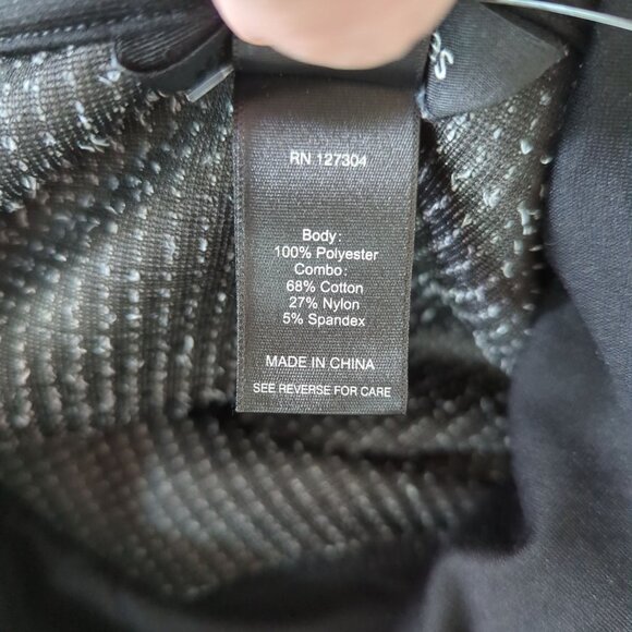 Ali Miles Striped Black White Cowl‎ Neck Tunic with pockets and 3/4 Sleeves Sz M - Picture 6 of 14